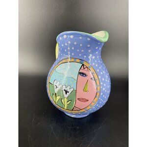 Wendy ide Williams Art Gallery Pottery Pitcher Signed Rare!